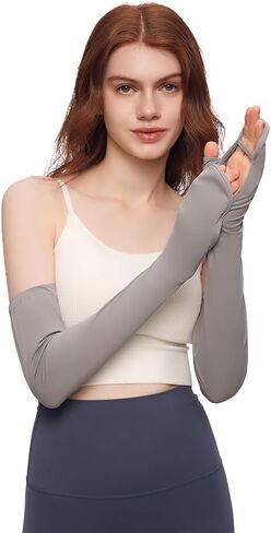 Cycling Sun Protection Arm Sleeves for Women UPF 50+ Summer Outdoor Cooling Long Gloves in Saudi Arabia