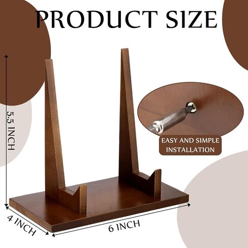 Wood Plate Stand for Display 9 Inch Plate Holder Display Frame Picture Photo Card Tabletop Decorative Stand in Kuwait