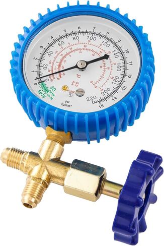 R1234YF Refrigeration Pressure Gauge, High and Low Manifold Gauge Kit with 1/8" Male NPT Lower Mount, 500 PSI, 80mm R1234YF Air Conditioning Refrigerant Recharge Pressure Gauge in Saudi Arabia