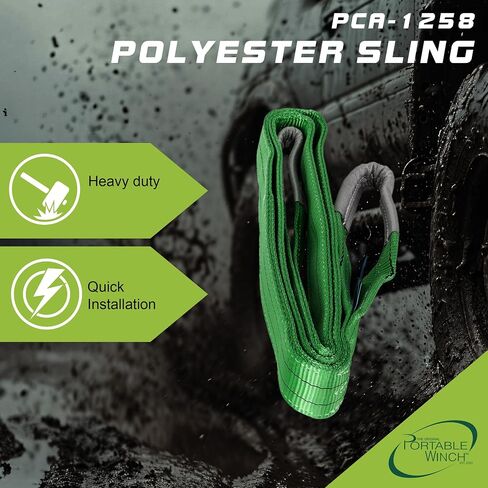 محمولة Winch Polyester Sling - 6ft.l ، Model# PCA -1260 in Kuwait