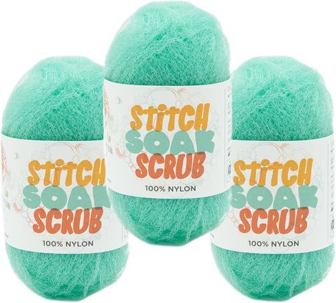 (3 عبوة) Lion Brand Yarn Stitch Soak Scrub Scrub Nyn For Harps ، الياقوت in Kuwait