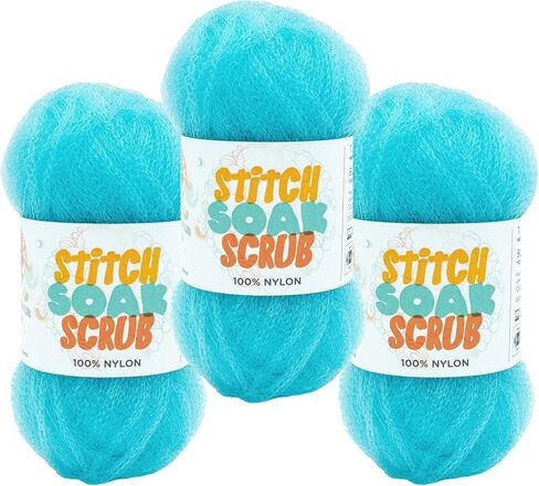 (3 عبوة) Lion Brand Yarn Stitch Soak Scrub Scrub Nyn For Harps ، الياقوت in Kuwait