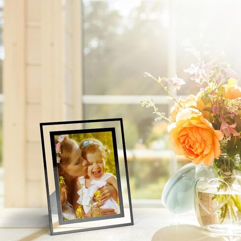 Certificate Picture Frames 8.5x11 Set of 12, Glass Photo Frames Bulk with Black Edge for Diploma Document Award, Only for Tabletop Horizontally or Vertically in Kuwait