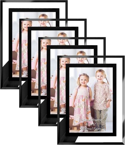 Certificate Picture Frames 8.5x11 Set of 12, Glass Photo Frames Bulk with Black Edge for Diploma Document Award, Only for Tabletop Horizontally or Vertically in Kuwait