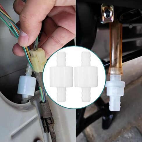 6PCS 3/8 Inch Plastic Check Valve, Non Return Ozone Resistance, Plastic One Way Barb Hose Inline Non Return for Water Fuel Oil Air Gas in Saudi Arabia