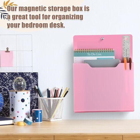 Epakh 6 Pack Magnetic File Paper Paper Magnetic Paper Magazed Magazine Magazine Magazine Pockets للثلاجة ، السبورة البيضاء ، المكتب ، الفصل الدراسي ، المنزل ، لوازم المعلمين (كبيرة) in Kuwait