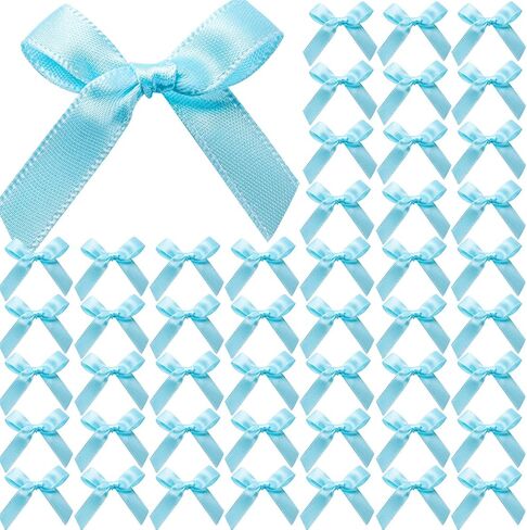 ygdz 50 pcs أقواس سوداء صغيرة ، قوس صغير من الشريط الأسود للبقع للكعك ، أقواس صغيرة للحرف اليدوية ، ديكورات القوس لصالح الحفلات ، بالونات in Kuwait