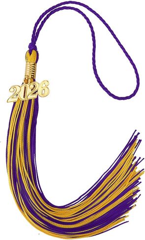 2025 Tassel Graduation, Tassels for Graduation Cap 2025, Blue White Tassel Cap Decorations with Gold Charms Memorial Cords Graduate Hat Ceremonies Accessories for Class of School Grad Souvenir Gifts in Kuwait