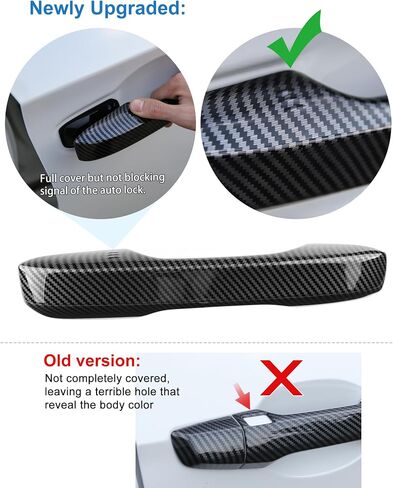 Thenice for 11th Gen Civic Accessories Door Handle Cover Exterior Handle Protection Compatible with Honda Civic 2022-2025, Accord/CR-V/HR-V -Piano Black in Saudi Arabia
