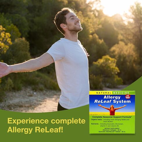 Herbs Etc. Allergy ReLeaf System - Seasonal Discomfort Supplement - Provides Seasonal Support for Sneezing & Itchy Eyes - Supports Sinus Function - 60 Softgels (60 Servings), 60 Tablets (60 Servings) in Saudi Arabia