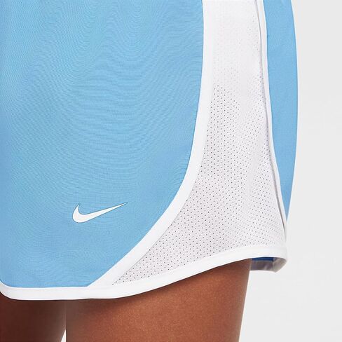 Nike Tempo Big Kids' (Girls') Dri-FIT Running Shorts (Light Wild Mango/White/Vintage Coral/White, 848196-643) Size Medium in Saudi Arabia