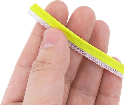قطاع النسيج الأنابيب المتسابق Patikil 109 ياردة/100 متر ، وزيادة جديلة تقليم خياطة على شريط أنابيب عالية الرؤية لكيس الملابس ، والأصفر الفلورسنت in Saudi Arabia