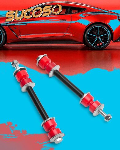 Sway Bar Link 2006-2018 Dodge Ram 1500 4WD, 2Pcs Sway Bar End Links with PU Bushing for 2019-2024 Ram 1500 Classic, Front Suspension Stabilizer Bar Links Replacement OE K80894 5170290AD 5170290AB in Saudi Arabia