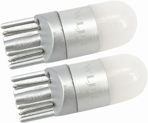 WLJH 2pcs Pure White T10 LED Bulb 194 168 W5W 12V 18V 3030 Chipsets with 360 Degree Projection for Car Truck Motorcycle Interior Dome License Plate Parking Sidemarker Side Light in Saudi Arabia