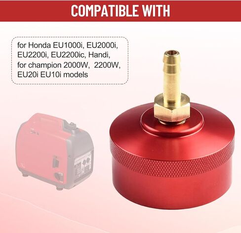 Fuel Gas Cap with Brass Hose for Honda EU2200i EU1000i EU2000i EU3000i, Extended Run Fuel Gas Cap Brass Hose, Gas Tank Cap Generator Parts in Kuwait
