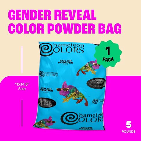 CHARMELEON COLORS PINK CONFER POWDER - 5 LB BAG - لون نابض بالحياة - تنظيف سهل مفتوح وتنظيف سهل - غير سامة in Kuwait