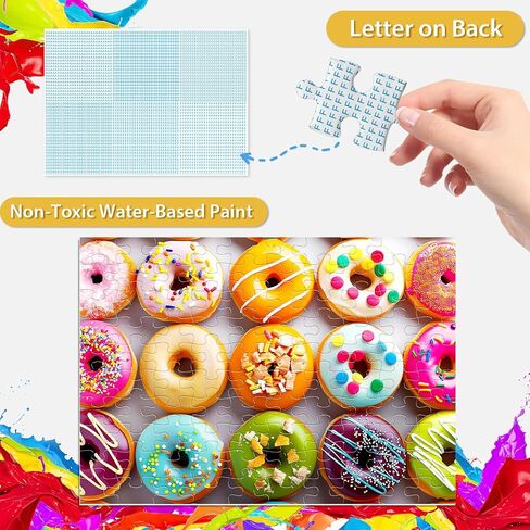 Jeaiciro 100 Piece Puzzles for Kids Ages 4-6 & 6-8, Cute Elephant Jigsaw Puzzle Fun Educational Toy for Kids Ages 8-10, Large Piece Puzzles for Adults, Funny Puzzle for Family Activity Gift Set in Saudi Arabia