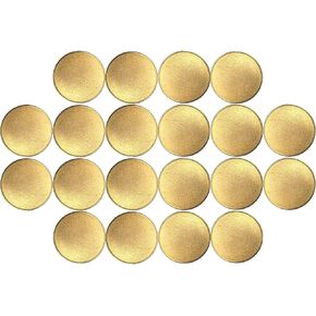 Blank Coins for Laser Engraving Blank Challenge Coins Bulk, Zinc Alloy Engraving Coin Blanks, Metal Stamping Blanks 40mm Diameter with Plastic case for DIY Crafts (Gold-20pcs) in Kuwait