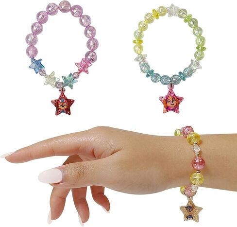 LUV HER Paw Patrol Girl's Jewelry Set - Dress up 3 Piece Toy Jewelry Box Set with Bead Necklace, Bracelet and Ring - Play Accessories - Ages 3+ in Saudi Arabia