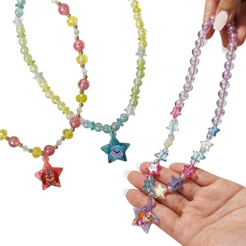LUV HER Paw Patrol Girl's Jewelry Set - Dress up 3 Piece Toy Jewelry Box Set with Bead Necklace, Bracelet and Ring - Play Accessories - Ages 3+ in Saudi Arabia
