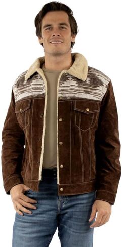 Scully Men's Cafe Boar Suede Jean Jacket - 1015-125 in Saudi Arabia