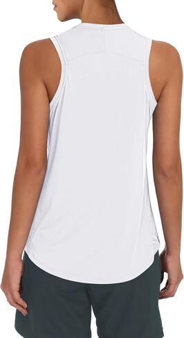 OYANUS Women's Summer Workout Tops Sleeveless Racerback Athletic Tank Top High Neck Loose Fit Running Gym Yoga Shirts in Saudi Arabia