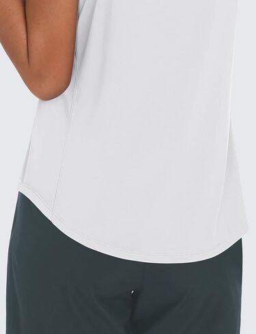 OYANUS Women's Summer Workout Tops Sleeveless Racerback Athletic Tank Top High Neck Loose Fit Running Gym Yoga Shirts in Saudi Arabia
