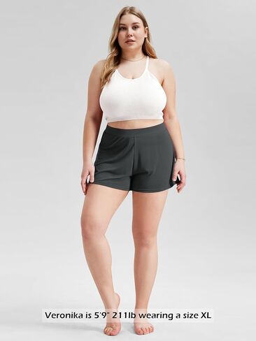 ODODOS 2-Pack Ultra-Soft Modal Lounge Shorts for Women – Lightweight & Breathable Sleepwear, 3" Inseam in Saudi Arabia