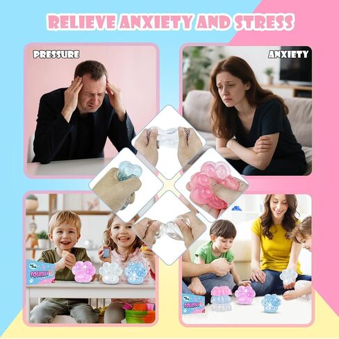 Taba Squishy Pack,FuFu Squishy Fidget Toys Kit,Include Squishies(1 Big Cat Paws & Chick,1 Norma Chick & Cat Paws.2 Hamster),Squeeze Toy,Birthday Gift for Girls, Boys, Kids in Kuwait