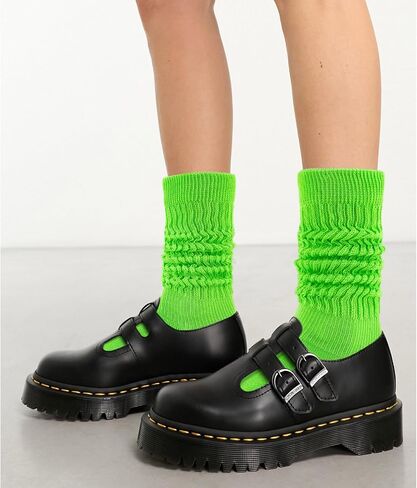 Women Neon Slouch Socks 80s/90s Scrunch Knee High Socks with Neon Earrings & Scrunchies 80s 90s Party Outfits Costume in Saudi Arabia