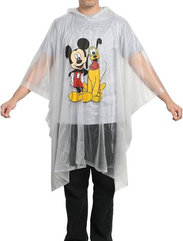 Disney Rain Poncho Hoodie Print Unisex Adult (Minnie Mouse & Daisy Duck) in Kuwait