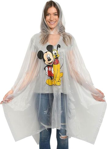 Disney Rain Poncho Hoodie Print Unisex Adult (Minnie Mouse & Daisy Duck) in Kuwait