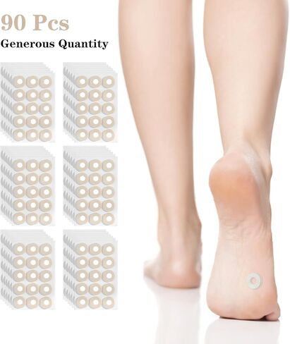 90 Pcs Corn Cushion, Self-adhesive Corn Pads for Between Toes, Feet, Pinky, Corn Bandages for Men & Women (Small Oval) in Saudi Arabia