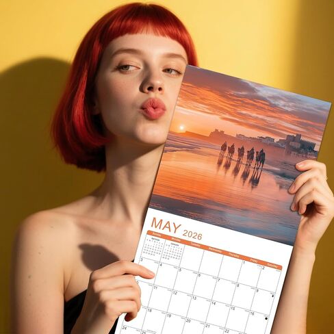 Gannyfer Calendar 2025-2026 ، 18 شهرًا تقويم الحدائق الوطنية 2025 ، تم افتتاح تقويمات الحائط الكبيرة 12 "× 24" ، مثالية كهدايا للأصدقاء والعائلة in Kuwait