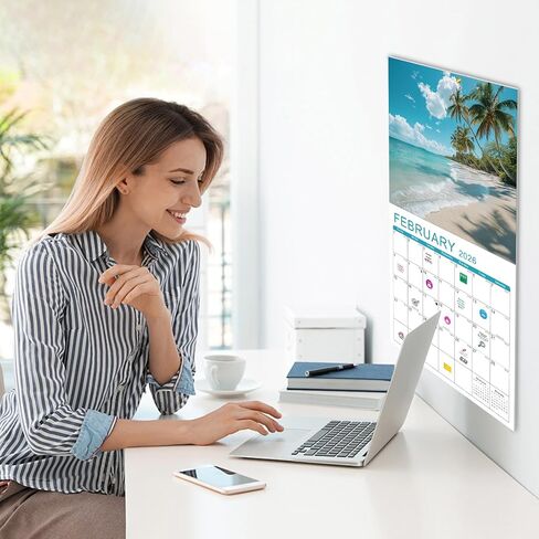 Gannyfer Calendar 2025-2026 ، 18 شهرًا تقويم الحدائق الوطنية 2025 ، تم افتتاح تقويمات الحائط الكبيرة 12 "× 24" ، مثالية كهدايا للأصدقاء والعائلة in Kuwait