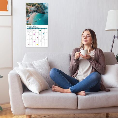 Gannyfer Calendar 2025-2026 ، 18 شهرًا تقويم الحدائق الوطنية 2025 ، تم افتتاح تقويمات الحائط الكبيرة 12 "× 24" ، مثالية كهدايا للأصدقاء والعائلة in Kuwait
