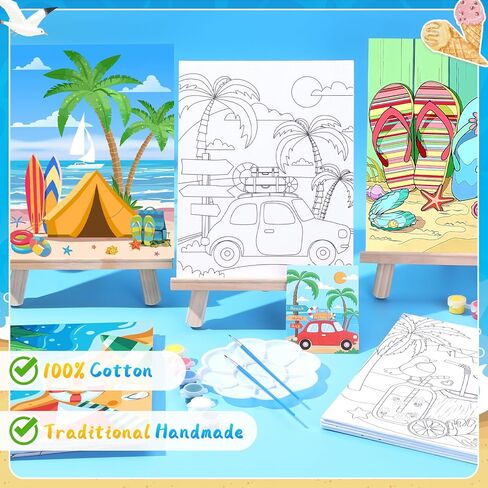 12 Pcs Pre Drawn Canvas to Paint in Kuwait