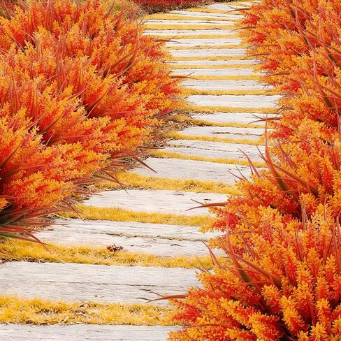 Geegoods 48 Bundles Artificial Plants Flowers Outdoor – Faux Lavender Flowers with Monkey Grass UV Resistant Plastic Faux Plants for Garden Porch Window Patio Hanging Planter Home Decor in Kuwait