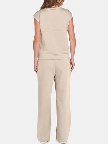 ANRABESS Two Piece Sets for Women Summer Sleeveless Sweatsuits Wide Leg Casual Lounge Set Matching Vacation Travel Outfits in Saudi Arabia