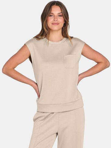 ANRABESS Two Piece Sets for Women Summer Sleeveless Sweatsuits Wide Leg Casual Lounge Set Matching Vacation Travel Outfits in Saudi Arabia