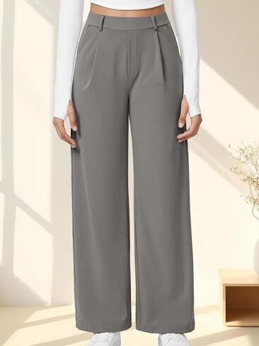 High Waisted Work Pants for Women Business Casual Outfits Office Dress Pants Trousers with Pockets in Saudi Arabia