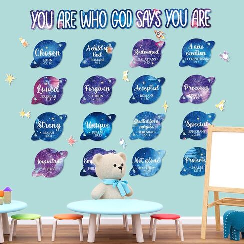 Qyeahkj Bulletin Bulletin Decorations Bee Jesus Bulletin Board Thits Bee Hive God يقول أنك ديكور جدار ديني في الفصول الدراسية VBS in Kuwait