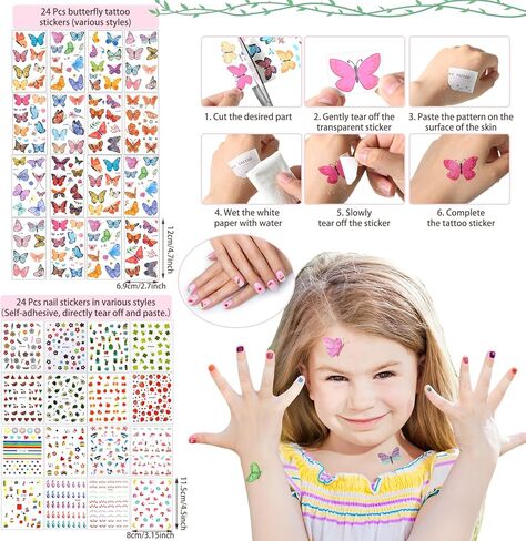 Pinkunn 176 Pcs Spa Party Supplies for Girls Multiple Spa Party Favors for Kids Pink Braid Clip Eye Mask Mirror Comb Emery Boards Toe Separator Hairband Nail Sticker Tattoo Sticker Pink Gift Bags in Saudi Arabia