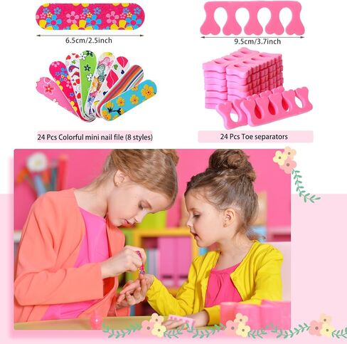 Pinkunn 176 Pcs Spa Party Supplies for Girls Multiple Spa Party Favors for Kids Pink Braid Clip Eye Mask Mirror Comb Emery Boards Toe Separator Hairband Nail Sticker Tattoo Sticker Pink Gift Bags in Saudi Arabia