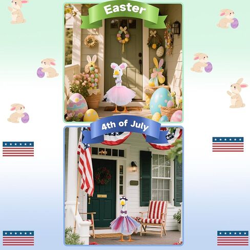 جميع موسم الشرفة أوزة ملابس الملابس ملابس الملابس للملابس للاسمنت تمثال أوزة الفناء ساحة في الهواء الطلق in Kuwait