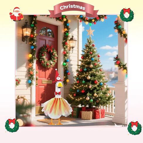 جميع موسم الشرفة أوزة ملابس الملابس ملابس الملابس للملابس للاسمنت تمثال أوزة الفناء ساحة في الهواء الطلق in Kuwait