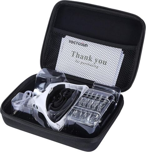 YOCTOSUN Magnifying Glasses with Light for Close Work, Head Magnifier with 5 Interchangeable Lenses and 2 LED Lights, Hands Free Head Mount Magnifying Glass for Crafts, Cross Stitch, Jewelry in Kuwait