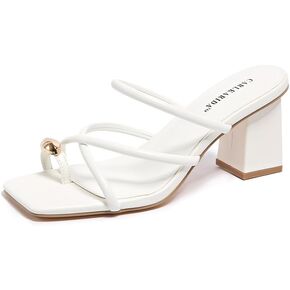 البغال البغال اللامع للمربعات المفتوحة للسيدات على صندل مكتنزة منخفضة الكعب على أحذية مريحة لضخات اللباس مع شعور بالرفاهية in Kuwait