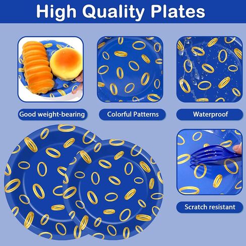 96Pcs Yellow Cartoon Party Supplies Summer Ocean Birthday Paper Plates and Napkins Under the Sea Disposable Tableware Dinnerware Set Sea Animal Theme Party Decorations for Summer Birthday Baby Shower in Saudi Arabia