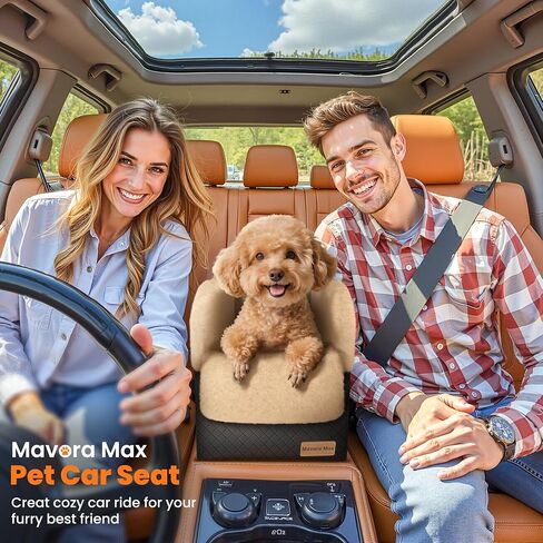 Center Console Dog Car Seat for Small Dogs Under 11lbs, Grey in Kuwait